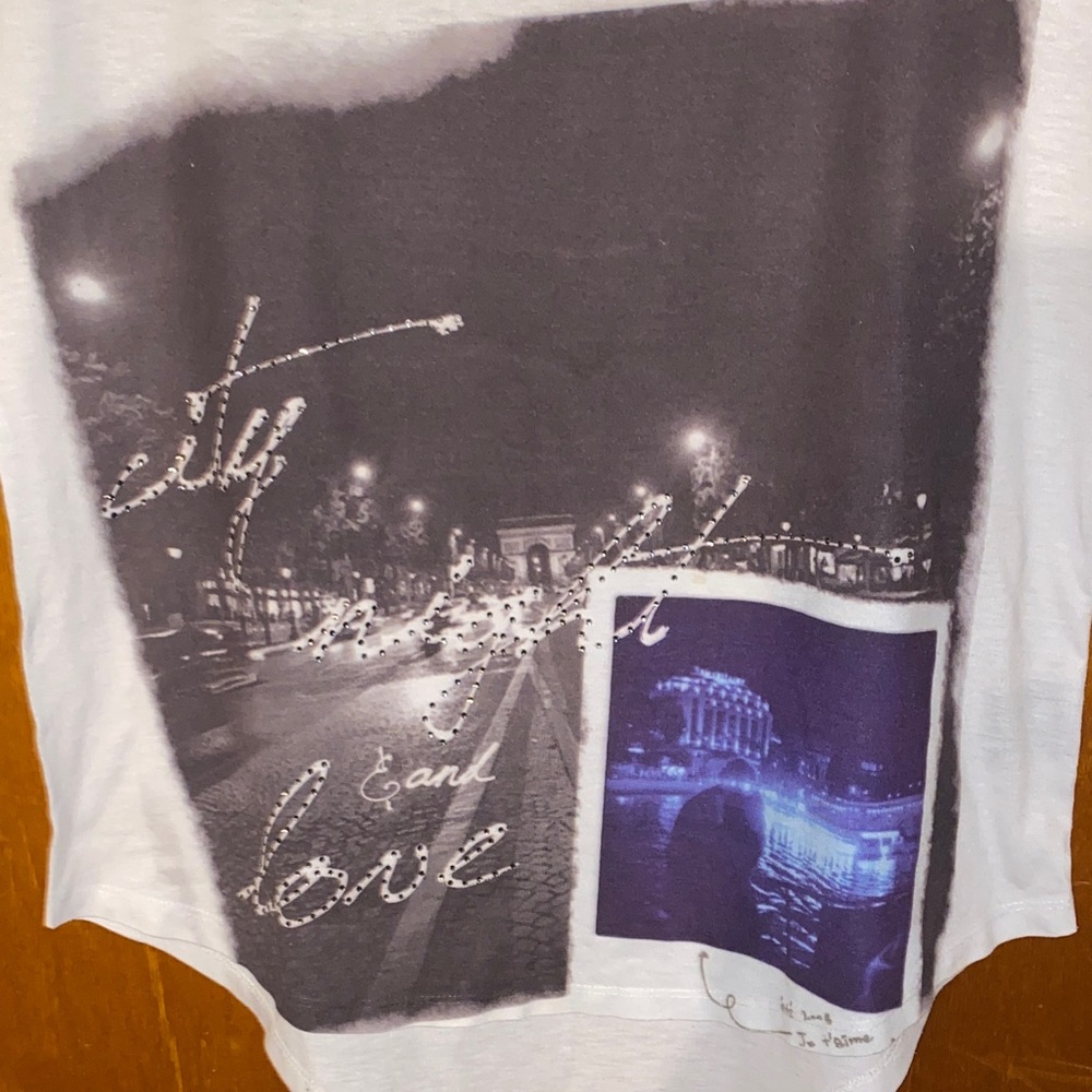 Rock & Republic White Graphic Short Sleeve Tee - Picture 3 of 9